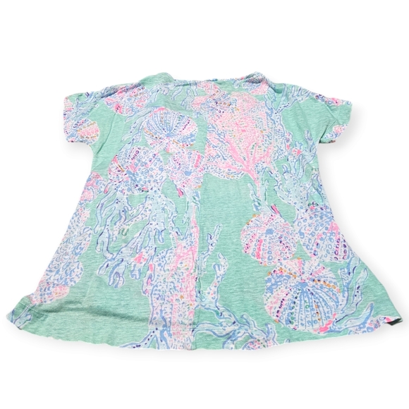 Lilly Pulitzer Mikela 100% Linen Short Sleeve T-shirt - Picture 5 of 9